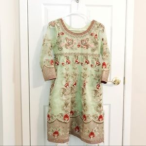 ❤️ SOLD - Pakistani Lime Mint Green Shalwar Set